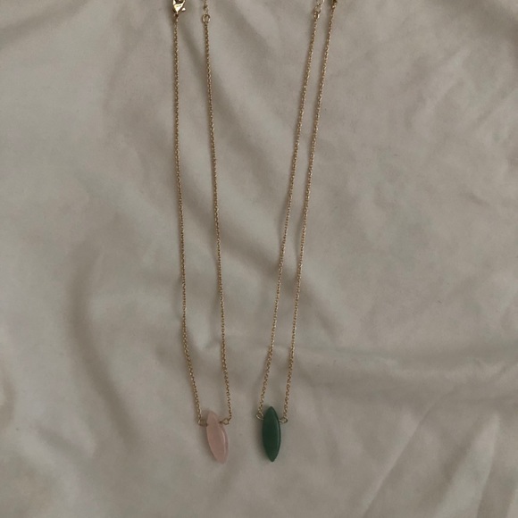 Set of 2 natural stones necklaces - Picture 2 of 2